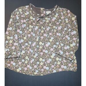 Gymboree Floral Top Brown Long Sleeve Girls Shirt Cute Flowers   2T from 2007